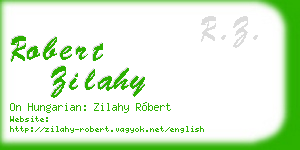 robert zilahy business card