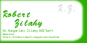 robert zilahy business card